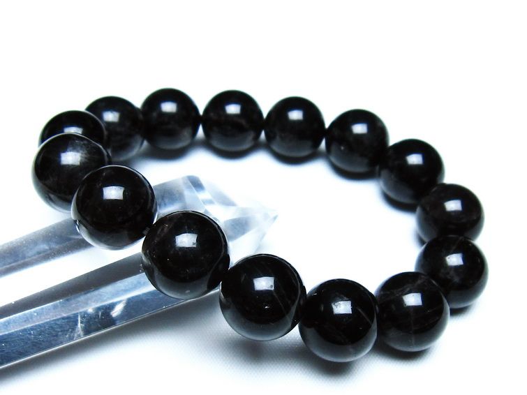 モリオン 黒水晶 ブレスレット 14mm 一点物 メール便可 [M便 1/10] 111-46316