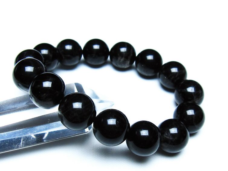 モリオン 黒水晶 ブレスレット 14mm 一点物 メール便可 [M便 1/10] 111-46319