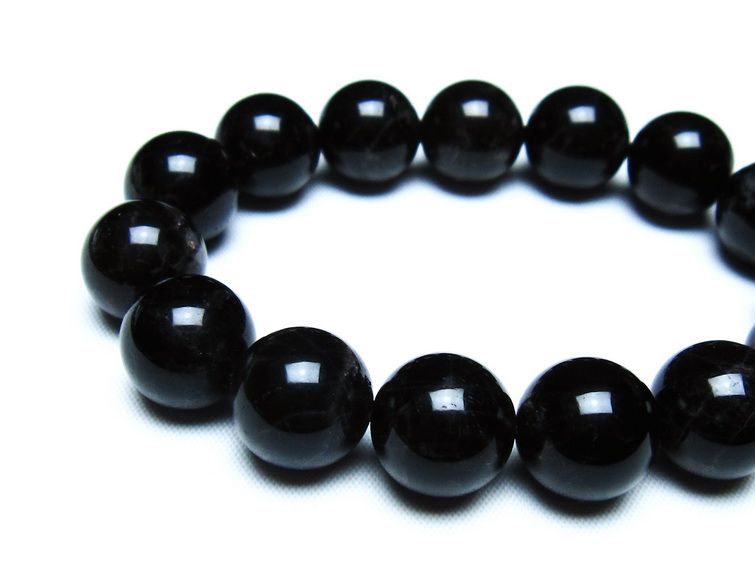 モリオン 黒水晶 ブレスレット 14mm 一点物 メール便可 [M便 1/10] 111-46321