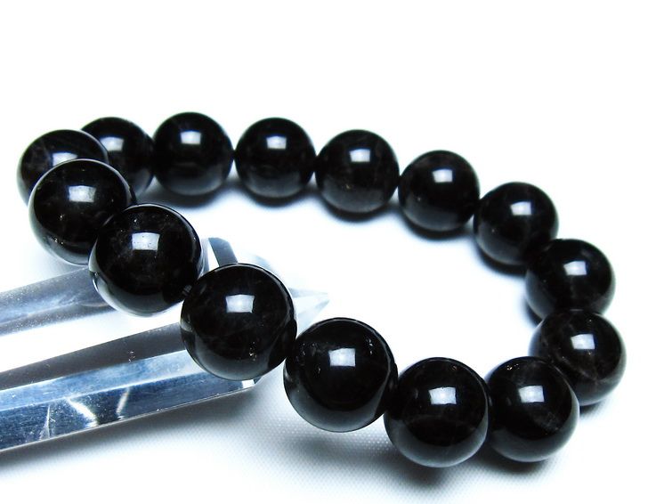 モリオン 黒水晶 ブレスレット 14mm 一点物 メール便可 [M便 1/10] 111-46324
