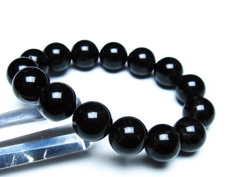 モリオン 黒水晶 ブレスレット 14mm 一点物 メール便可 [M便 1/10] 111-46326
