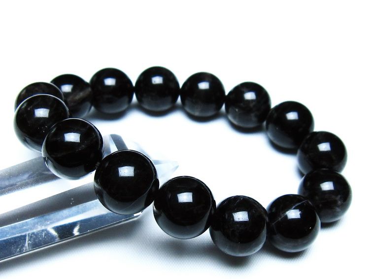 モリオン 黒水晶 ブレスレット 14mm 一点物 メール便可 [M便 1/10] 111-46330