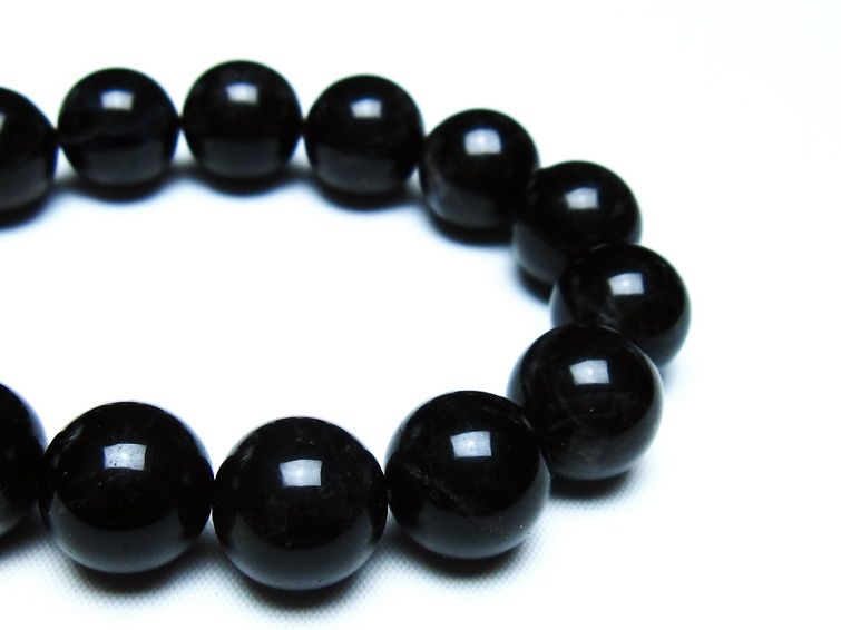 モリオン 黒水晶 ブレスレット 14mm 一点物 メール便可 [M便 1/10] 111-46333