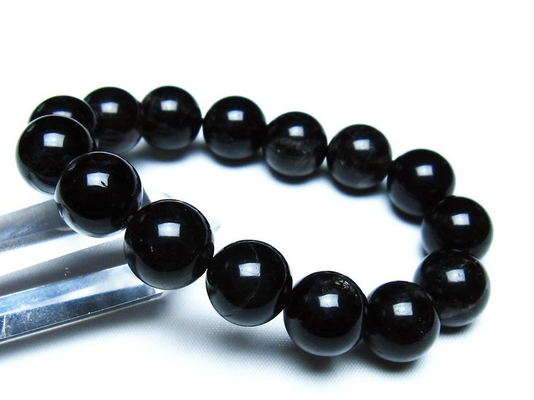 モリオン 黒水晶 ブレスレット 14mm 一点物 メール便可 [M便 1/10] 111-46335