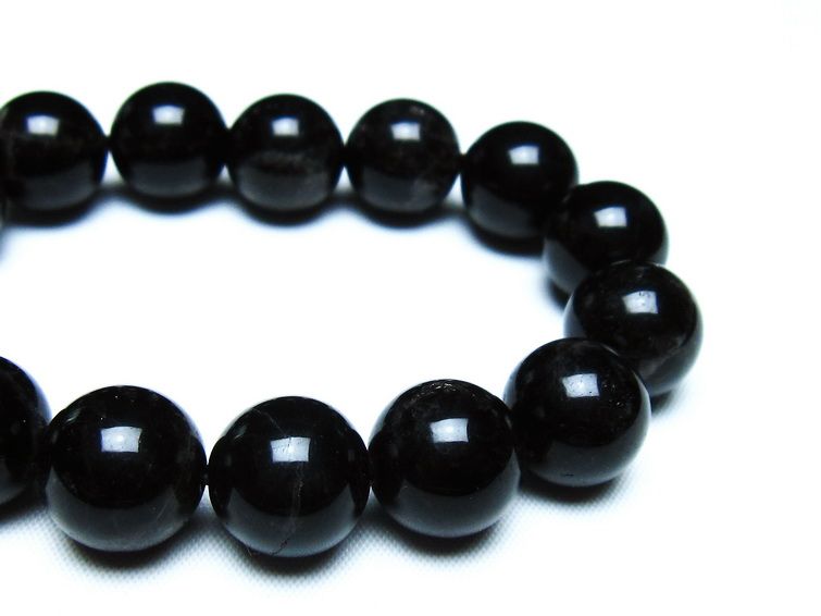 モリオン 黒水晶 ブレスレット 14mm 一点物 メール便可 [M便 1/10] 111-46335