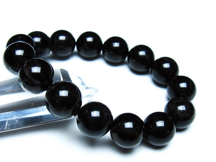 モリオン 黒水晶 ブレスレット 14mm 一点物 メール便可 [M便 1/10] 111-46340