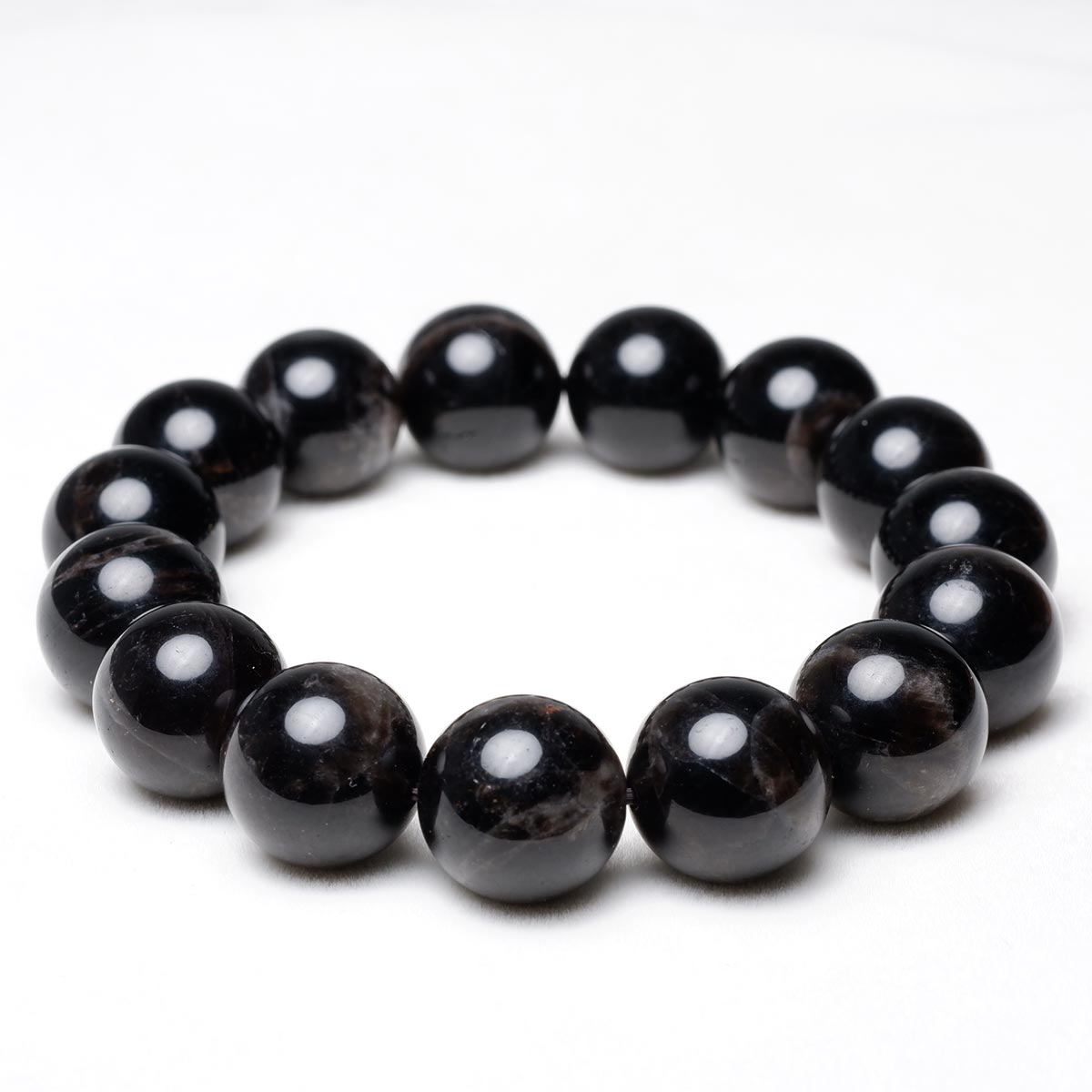 モリオン 黒水晶 ブレスレット 14mm 一点物 メール便可 [M便 1/10] 111-46341 【sold out】