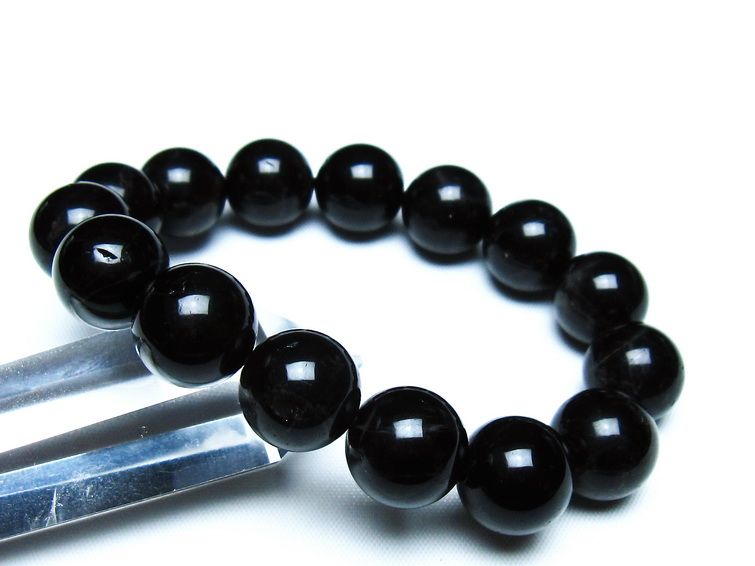 モリオン 黒水晶 ブレスレット 14mm 一点物 メール便可 [M便 1/10] 111-46342