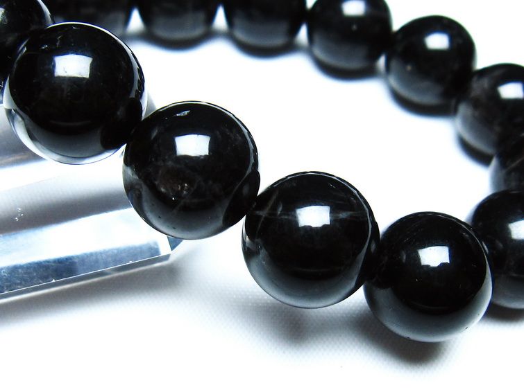 モリオン 黒水晶 ブレスレット 14mm 一点物 メール便可 [M便 1/10] 111-46342