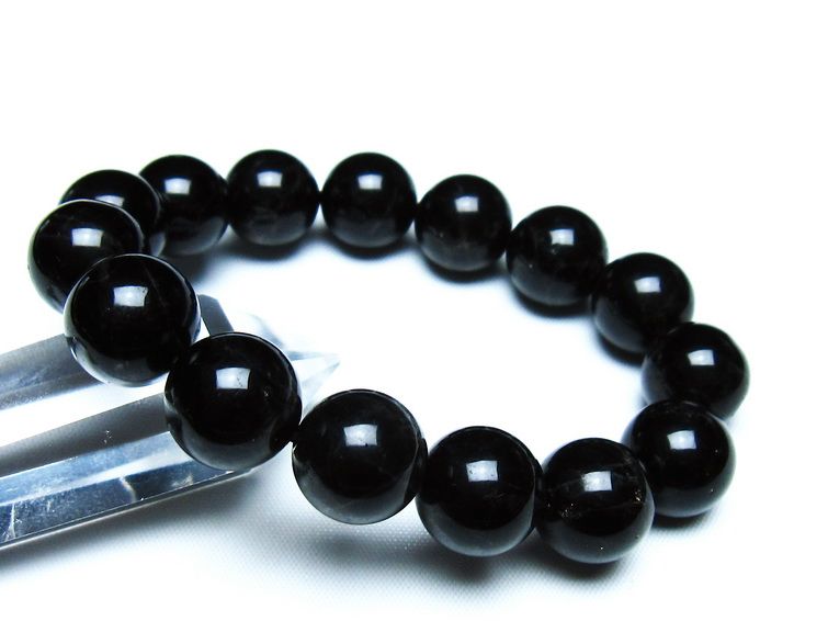 モリオン 黒水晶 ブレスレット 14mm 一点物 メール便可 [M便 1/10] 111-46343