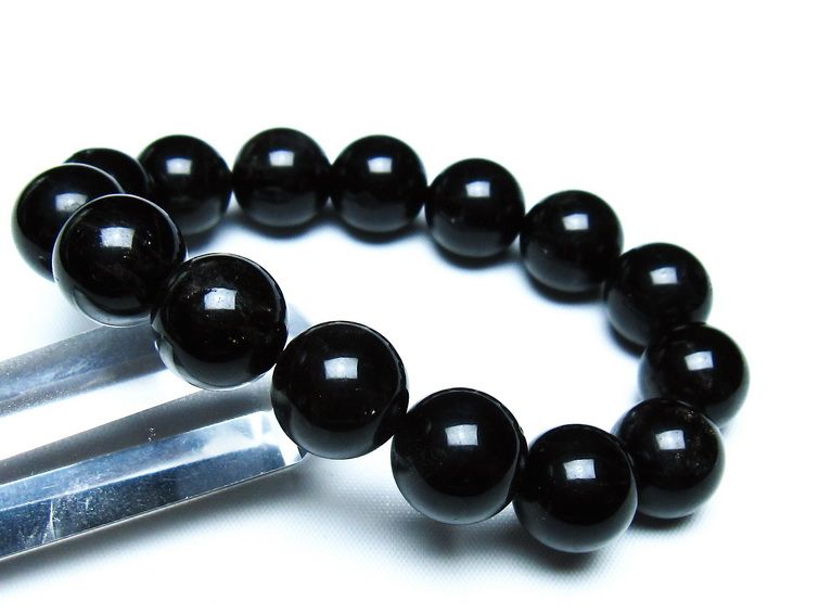 モリオン 黒水晶 ブレスレット 14mm 一点物 メール便可 [M便 1/10] 111-46350