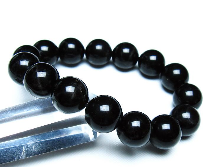 モリオン 黒水晶 ブレスレット 14mm 一点物 メール便可 [M便 1/10] 111-46351