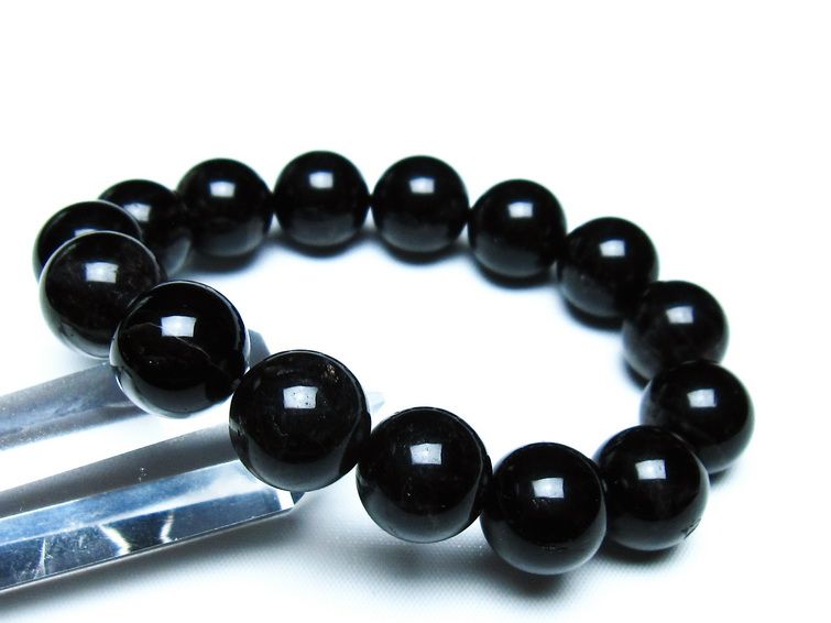 モリオン 黒水晶 ブレスレット 14mm 一点物 メール便可 [M便 1/10] 111-46353