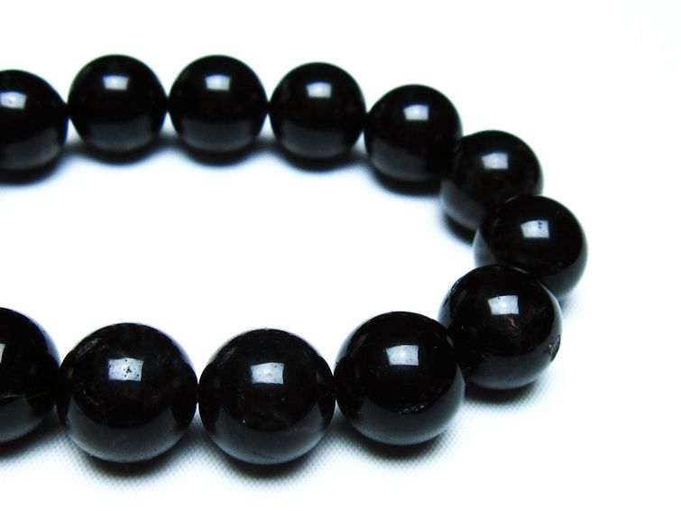 モリオン 黒水晶 ブレスレット 14mm 一点物 メール便可 [M便 1/10] 111-46353