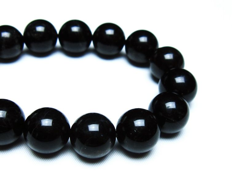 モリオン 黒水晶 ブレスレット 14mm 一点物 メール便可 [M便 1/10] 111-46356