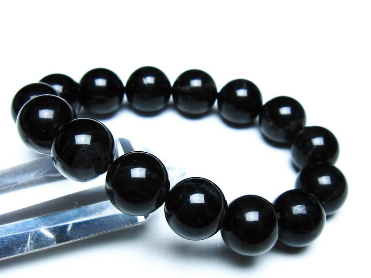 モリオン 黒水晶 ブレスレット 14mm 一点物 メール便可 [M便 1/10] 111-46358