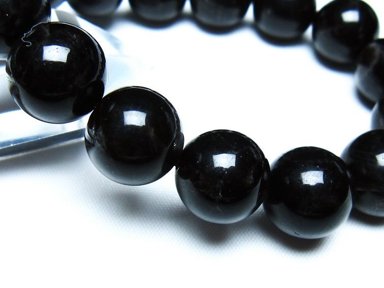 モリオン 黒水晶 ブレスレット 14mm 一点物 メール便可 [M便 1/10] 111-46361