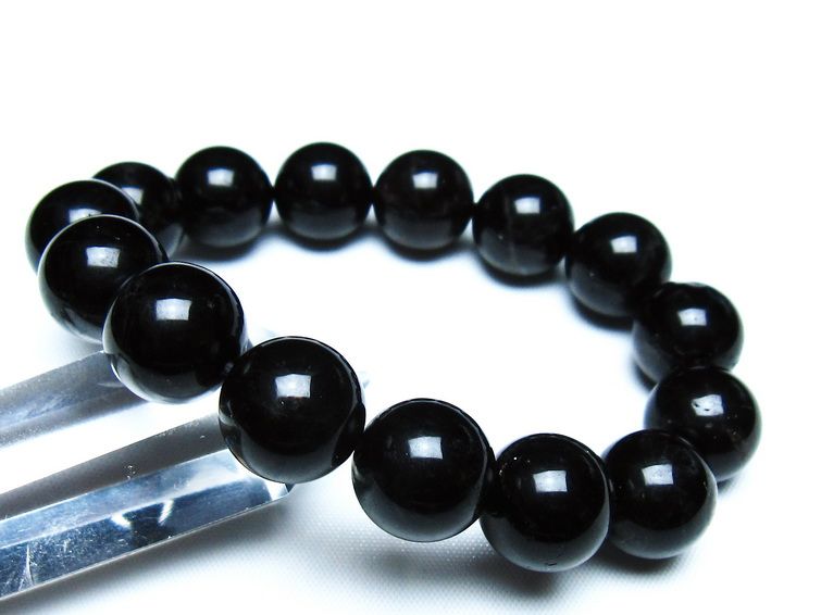 モリオン 黒水晶 ブレスレット 14mm 一点物 メール便可 [M便 1/10] 111-46364