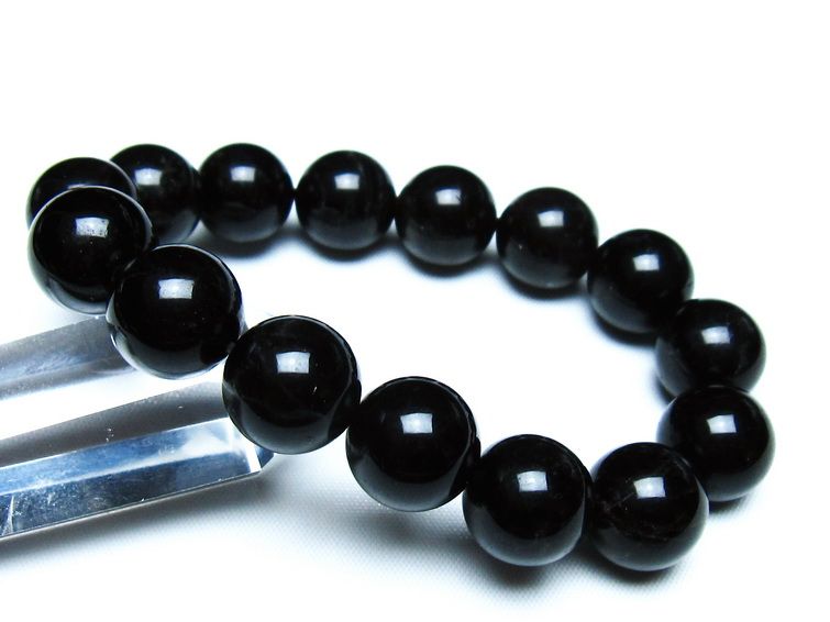 モリオン 黒水晶 ブレスレット 14mm 一点物 メール便可 [M便 1/10] 111-46365