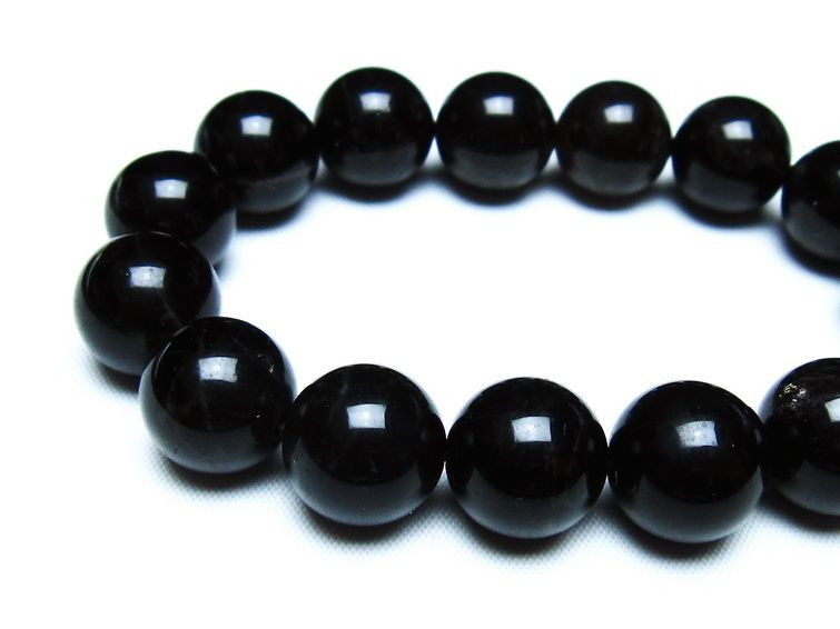 モリオン 黒水晶 ブレスレット 14mm 一点物 メール便可 [M便 1/10] 111-46366
