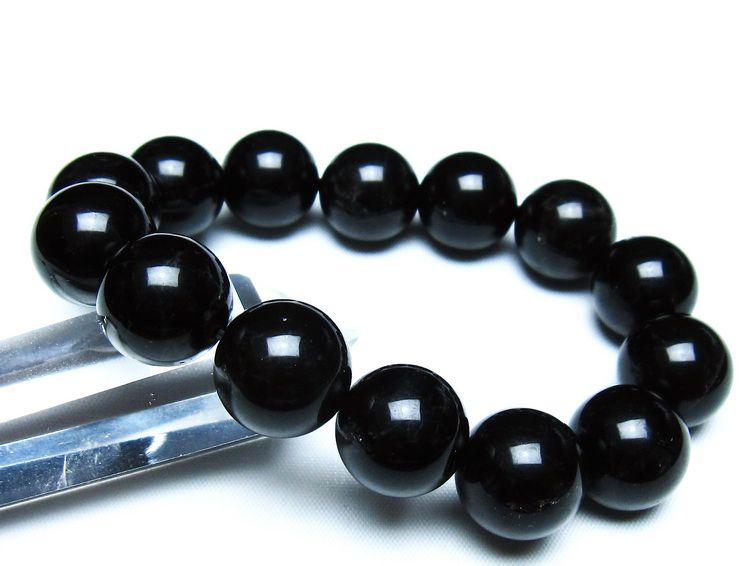 モリオン 黒水晶 ブレスレット 16mm 一点物 メール便可 [M便 1/10] 111-46368