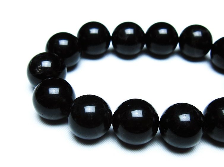 モリオン 黒水晶 ブレスレット 16mm 一点物 メール便可 [M便 1/10] 111-46368