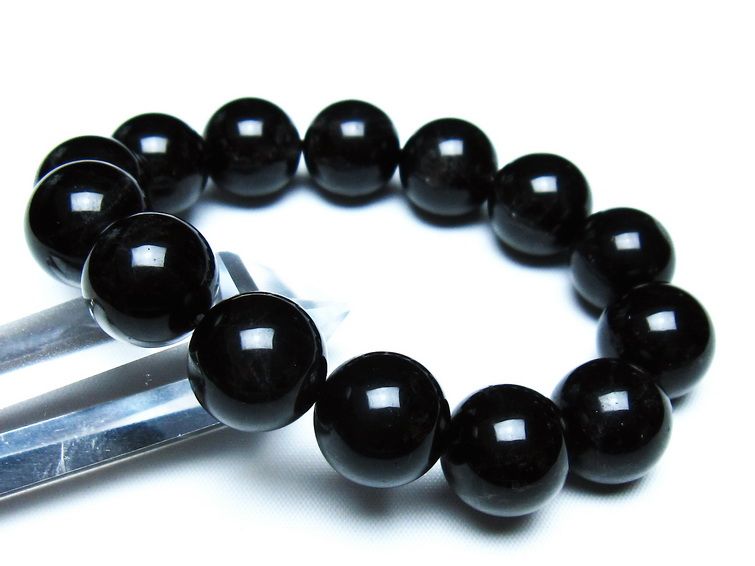 モリオン 黒水晶 ブレスレット 16mm 一点物 メール便可 [M便 1/10] 111-46370