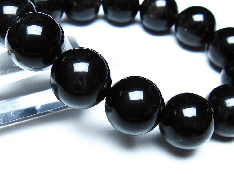 モリオン 黒水晶 ブレスレット 16mm 一点物 メール便可 [M便 1/10] 111-46370