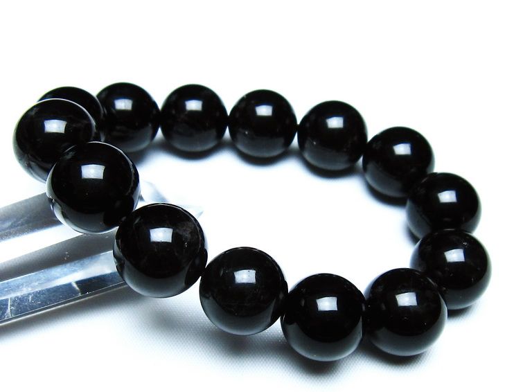 モリオン 黒水晶 ブレスレット 16mm 一点物 メール便可 [M便 1/10] 111-46371