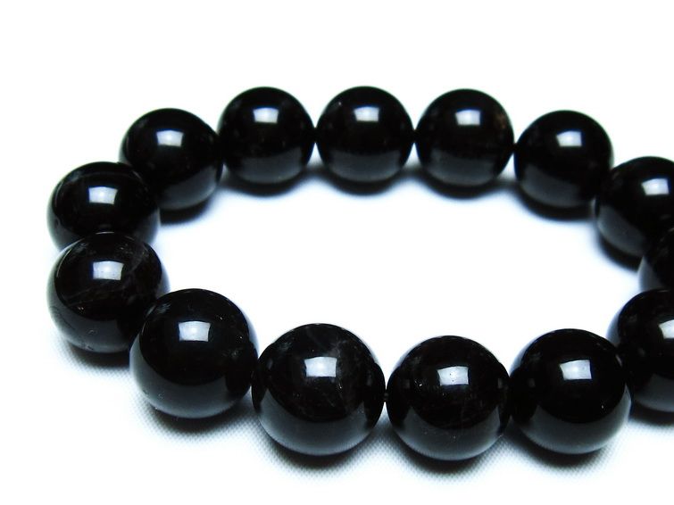 モリオン 黒水晶 ブレスレット 16mm 一点物 メール便可 [M便 1/10] 111-46371
