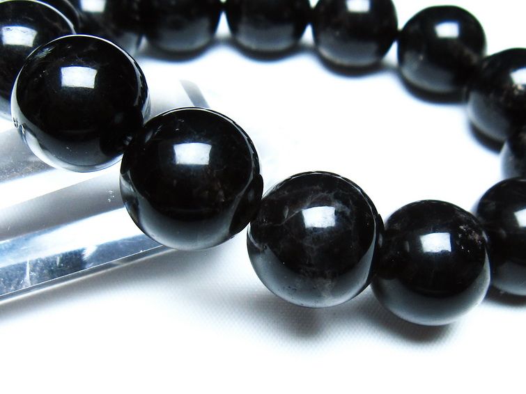 モリオン 黒水晶 ブレスレット 16mm 一点物 メール便可 [M便 1/10] 111-46372