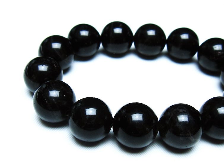 モリオン 黒水晶 ブレスレット 16mm 一点物 メール便可 [M便 1/10] 111-46372