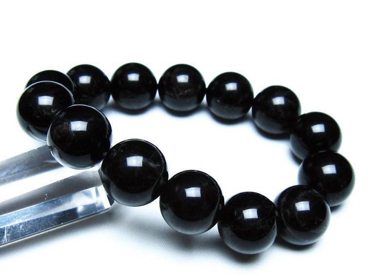 モリオン 黒水晶 ブレスレット 16mm 一点物 メール便可 [M便 1/10] 111-46373
