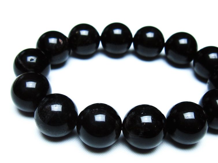 モリオン 黒水晶 ブレスレット 16mm 一点物 メール便可 [M便 1/10] 111-46374