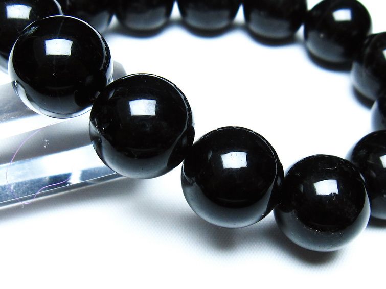 モリオン 黒水晶 ブレスレット 17mm 一点物 メール便可 [M便 1/10] 111-46375