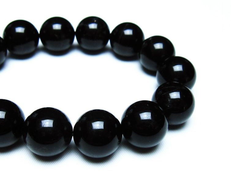 モリオン 黒水晶 ブレスレット 17mm 一点物 メール便可 [M便 1/10] 111-46375