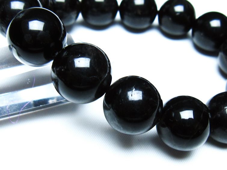 モリオン 黒水晶 ブレスレット 16mm 一点物 メール便可 [M便 1/10] 111-46376