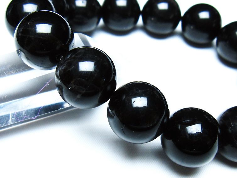 モリオン 黒水晶 ブレスレット 16mm 一点物 メール便可 [M便 1/10] 111-46377