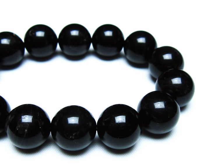 モリオン 黒水晶 ブレスレット 16mm 一点物 メール便可 [M便 1/10] 111-46377
