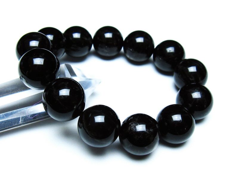 モリオン 黒水晶 ブレスレット 18mm 一点物 メール便可 [M便 1/10] 111-46378