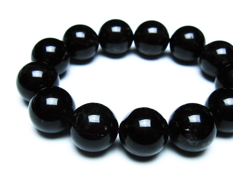 モリオン 黒水晶 ブレスレット 18mm 一点物 メール便可 [M便 1/10] 111-46378
