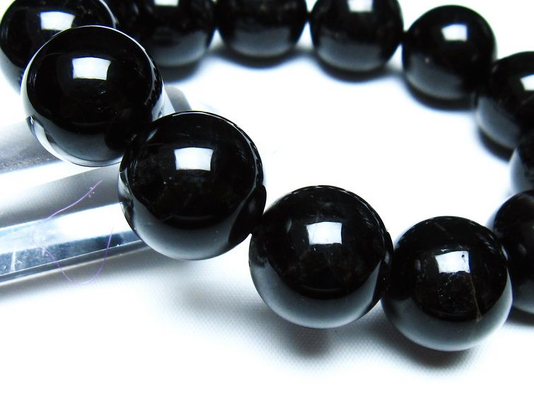 モリオン 黒水晶 ブレスレット 18mm 一点物 メール便可 [M便 1/10] 111-46379