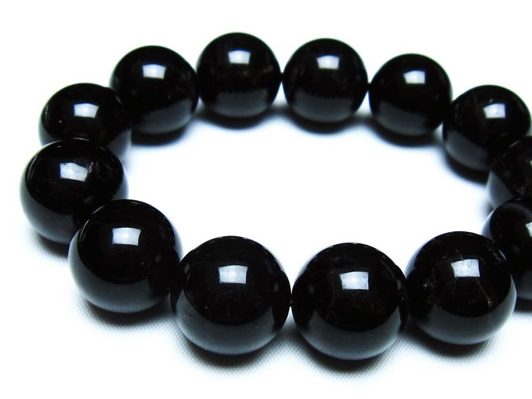 モリオン 黒水晶 ブレスレット 18mm 一点物 メール便可 [M便 1/10] 111-46379
