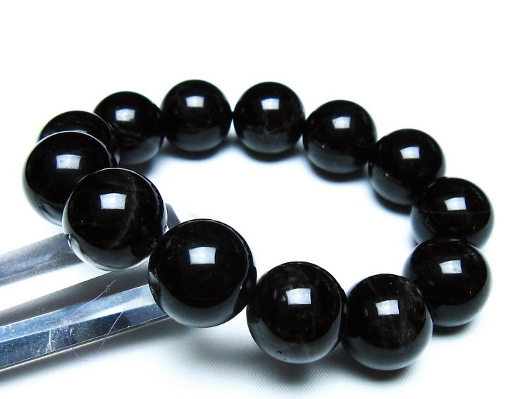 モリオン 黒水晶 ブレスレット 18mm 一点物 メール便可 [M便 1/10] 111-46380