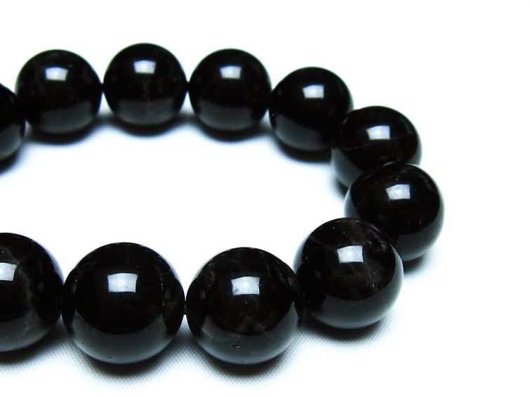 モリオン 黒水晶 ブレスレット 18mm 一点物 メール便可 [M便 1/10] 111-46380