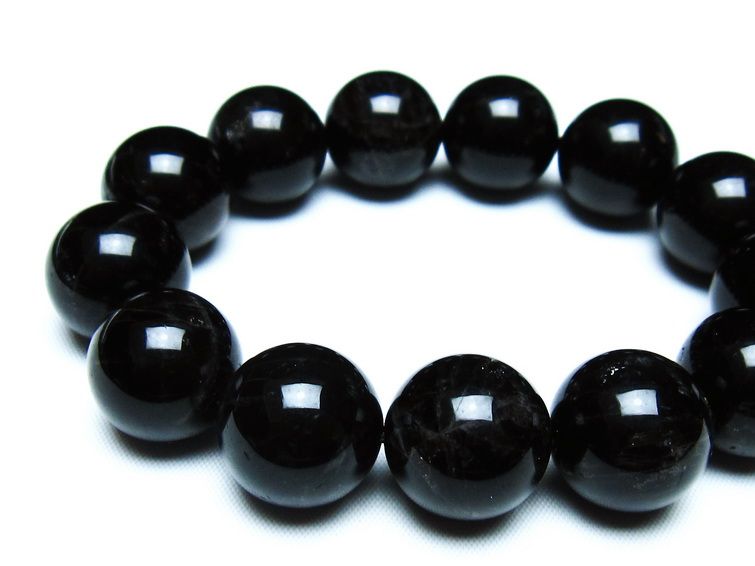 モリオン 黒水晶 ブレスレット 18mm 一点物 メール便可 [M便 1/10] 111-46381