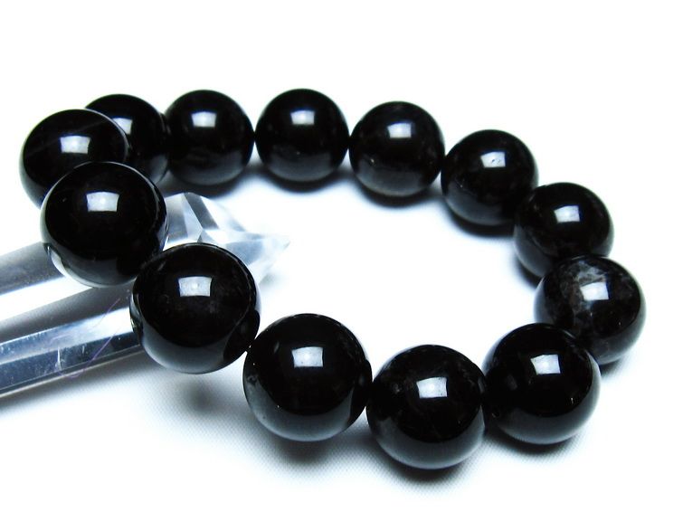 モリオン 黒水晶 ブレスレット 18mm 一点物 メール便可 [M便 1/10] 111-46383