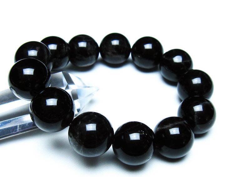 モリオン 黒水晶 ブレスレット 18mm 一点物 メール便可 [M便 1/10] 111-46384