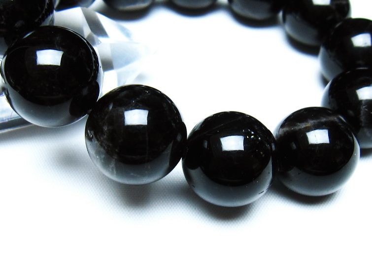 モリオン 黒水晶 ブレスレット 18mm 一点物 メール便可 [M便 1/10] 111-46384