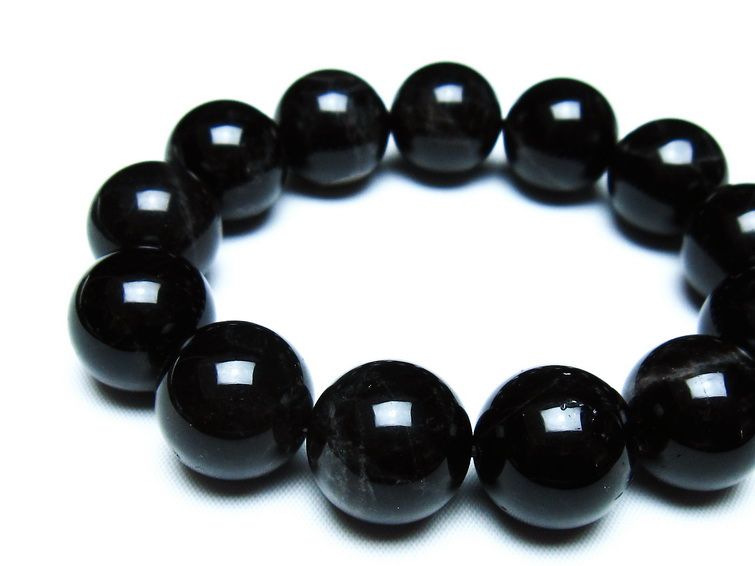 モリオン 黒水晶 ブレスレット 18mm 一点物 メール便可 [M便 1/10] 111-46384